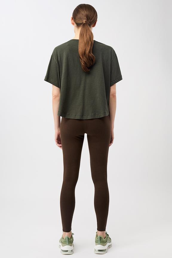 T-Shirt Boxy Jungle Olive Green from Shop Like You Give a Damn