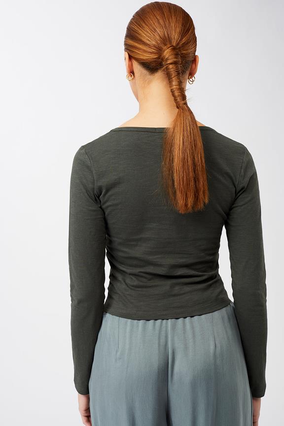 Longsleeve Ruffled Jungle Green from Shop Like You Give a Damn