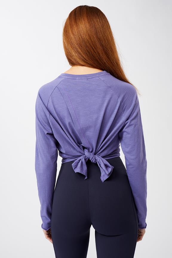 Longsleeve Back Bow Deep Violet from Shop Like You Give a Damn