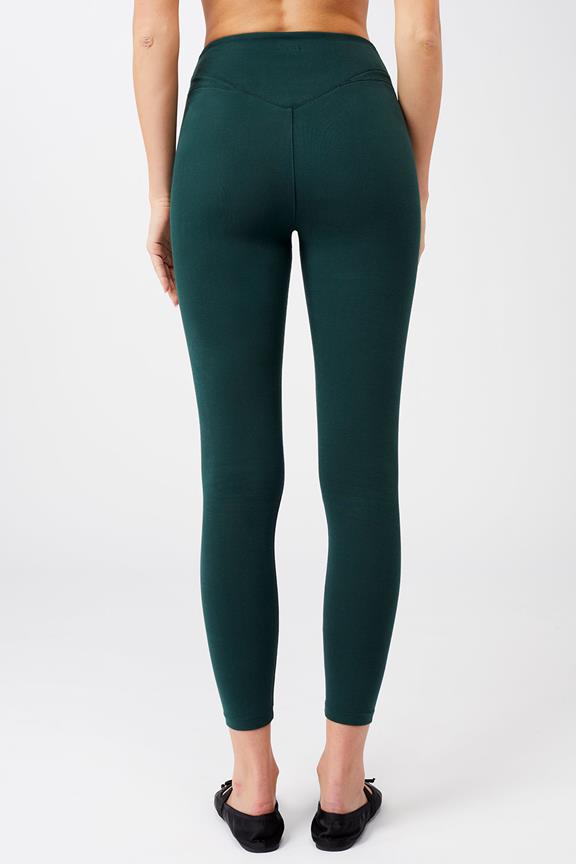 Pants Cropped Yoga Seaweed Dark Green from Shop Like You Give a Damn