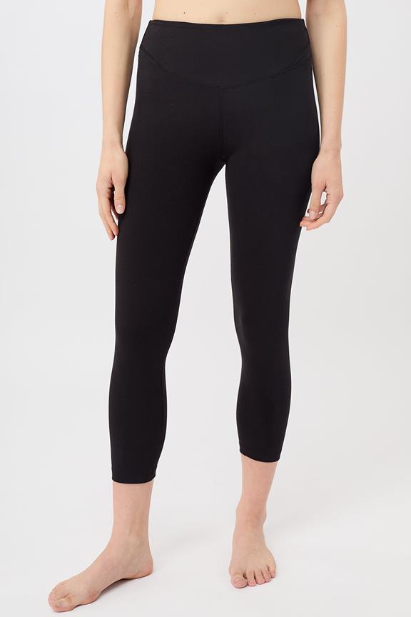 Pants Cropped Yoga Black via Shop Like You Give a Damn