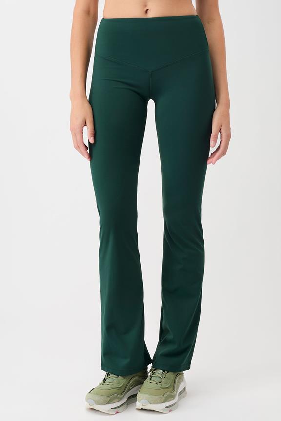 Pants Flared Sports Seaweed Green via Shop Like You Give a Damn