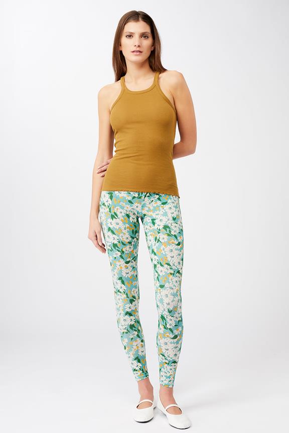 Printed Leggings Print Tea Garden from Shop Like You Give a Damn