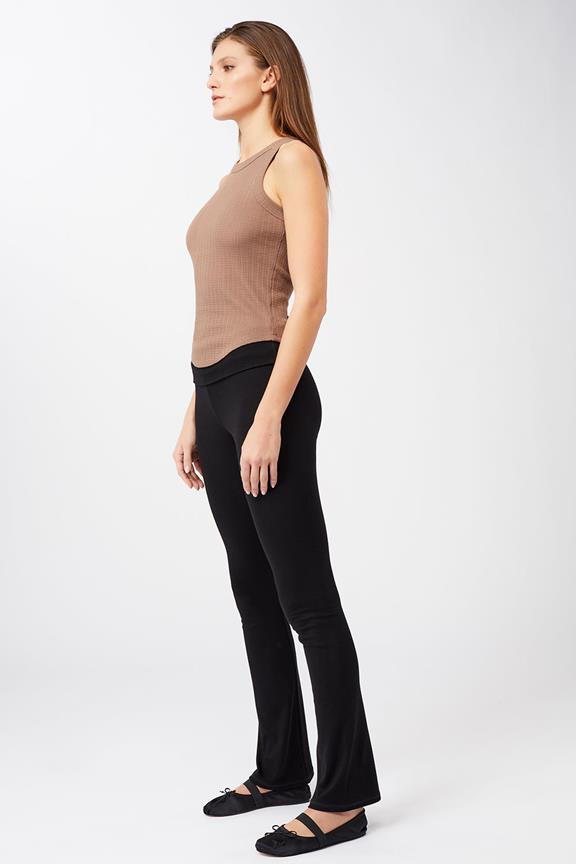 Pants Ribbed Rolldown Black from Shop Like You Give a Damn