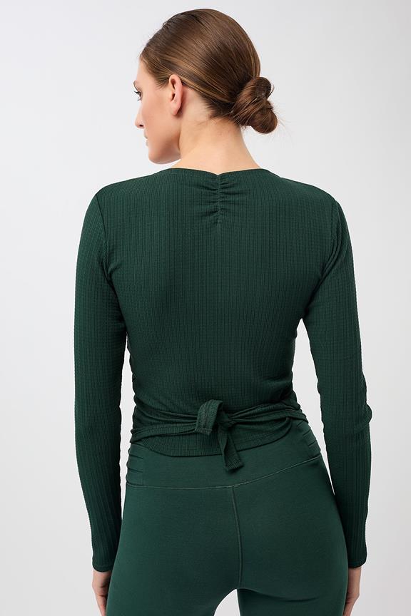 Wrap Top Claire Seaweed Dark Green from Shop Like You Give a Damn