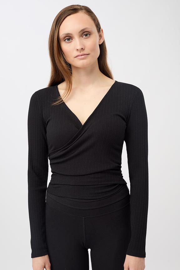 Wrap Top Claire Black from Shop Like You Give a Damn