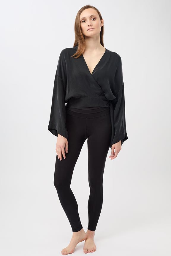 Wrap Top Cache Coeur Black via Shop Like You Give a Damn