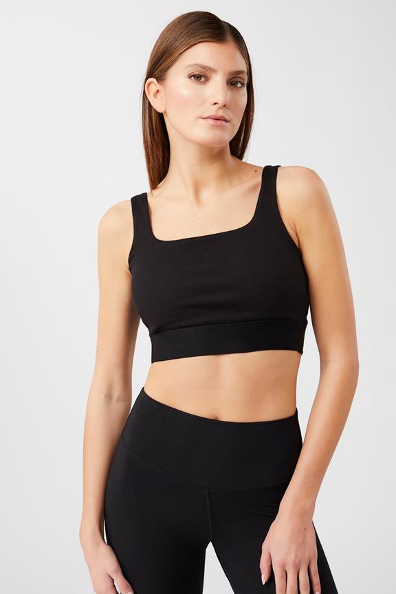 Bra Ribbed Black via Shop Like You Give a Damn