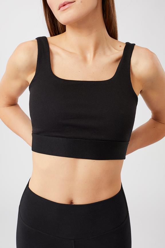 Bra Ribbed Black from Shop Like You Give a Damn