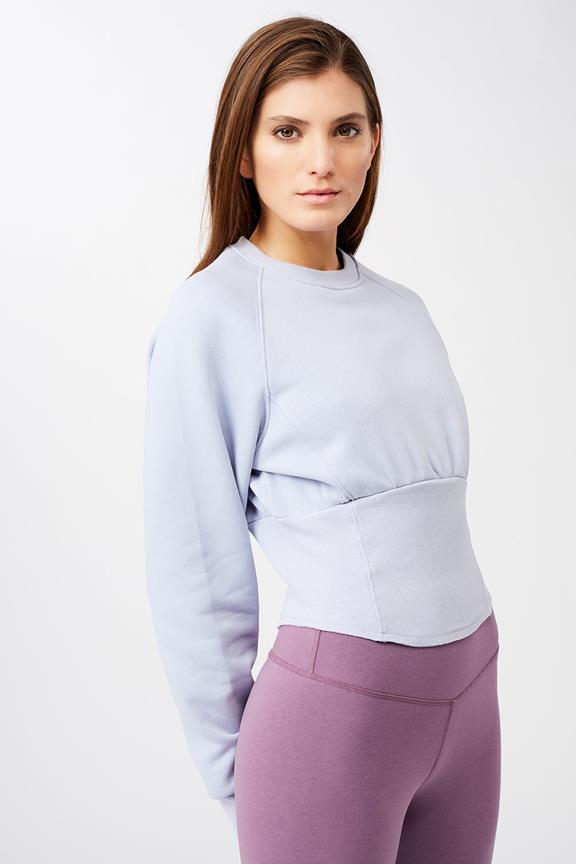 Sweater Cropped Grey Lavender via Shop Like You Give a Damn