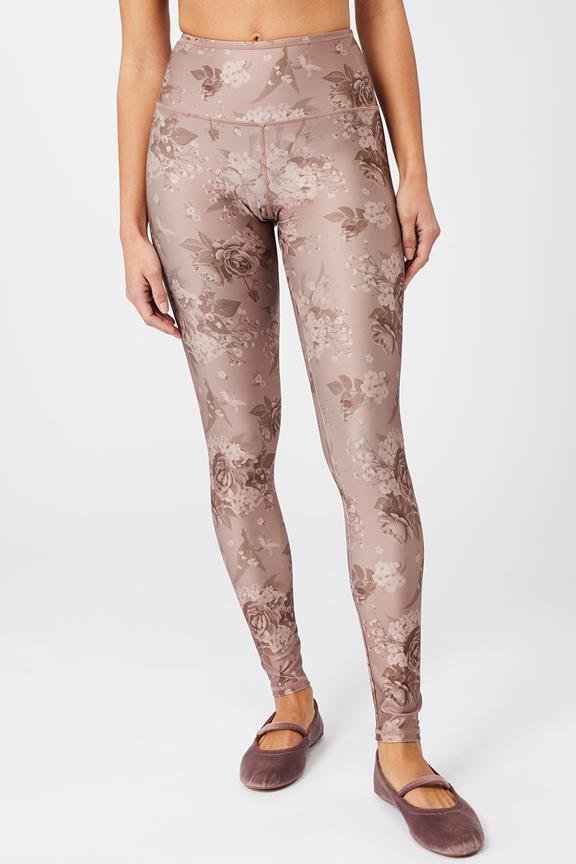 Leggings Fancy Print Porcelain Beige via Shop Like You Give a Damn