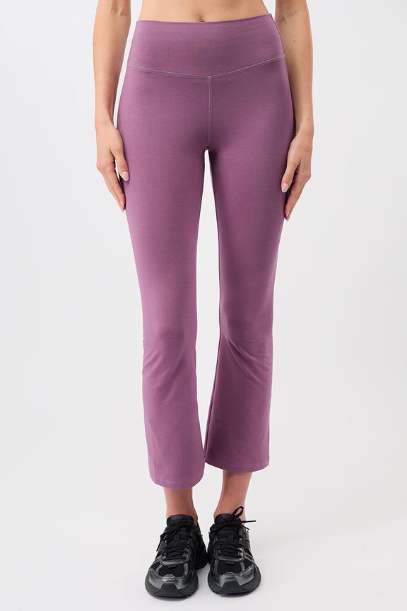 Pants Cropped Flared Grape Purple via Shop Like You Give a Damn