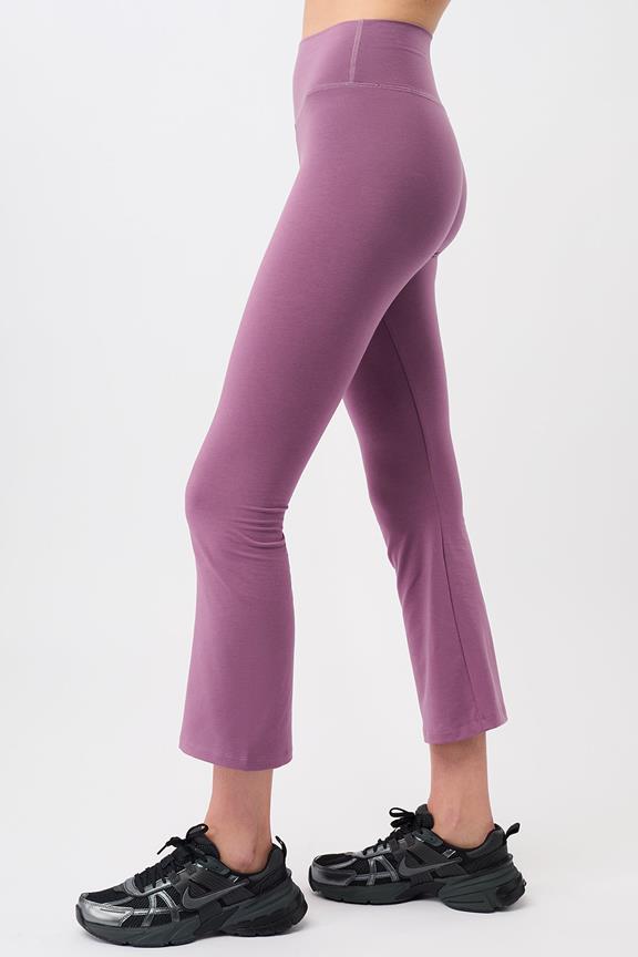 Pants Cropped Flared Grape Purple from Shop Like You Give a Damn