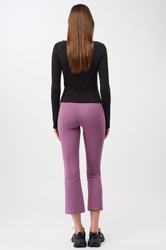 Pants Cropped Flared Grape Purple from Shop Like You Give a Damn