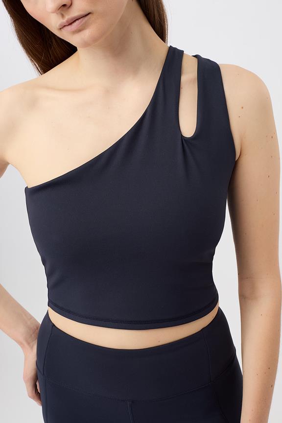 Cropped Top Shoulder Night Sky Navy from Shop Like You Give a Damn