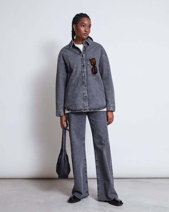 Overhemd Denim Solace Lichtgrijs from Shop Like You Give a Damn