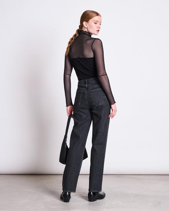 Turtleneck Mesh Pluie Zwart from Shop Like You Give a Damn