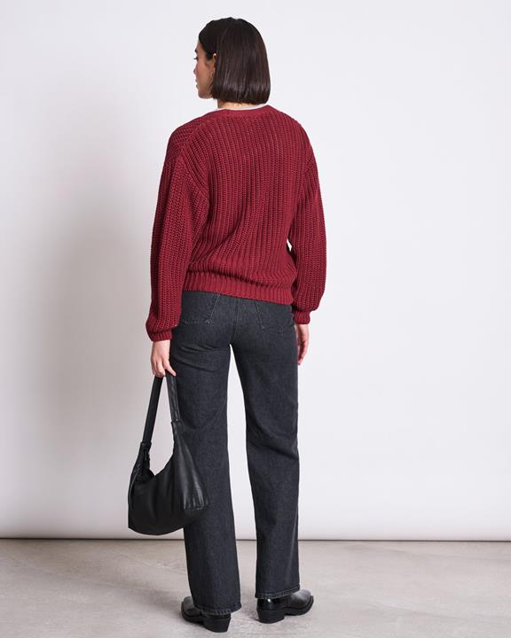 Dikke Cardigan Lena Syrah Rood from Shop Like You Give a Damn