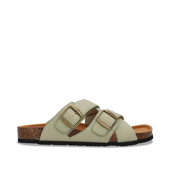 Sandalen Samet Vegan Eco-Leer Groen via Shop Like You Give a Damn