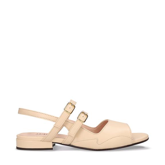 Sandals Pax Vegan Eco-Leather Beige via Shop Like You Give a Damn