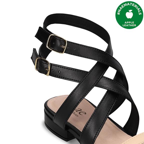 Sandalen Olga Vegan Eco-Leer Beige/Zwart from Shop Like You Give a Damn