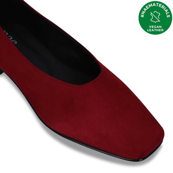 Ballerina's Melita Vegan Eco-Leer Rood from Shop Like You Give a Damn