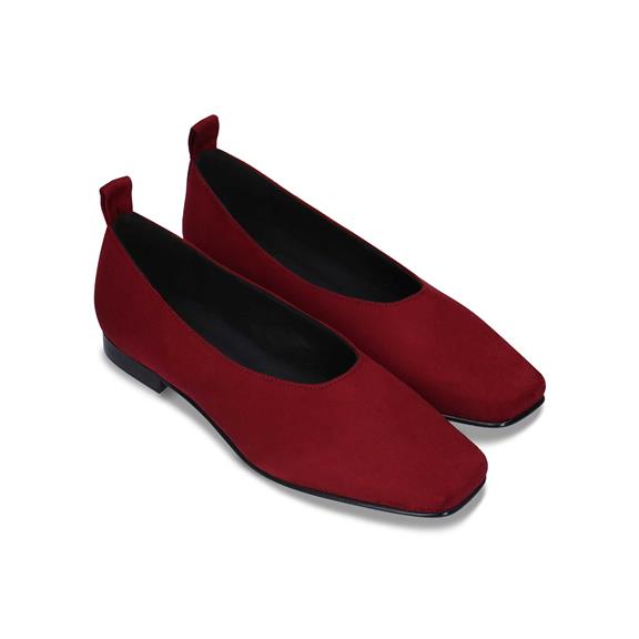 Ballerina's Melita Vegan Eco-Leer Rood from Shop Like You Give a Damn