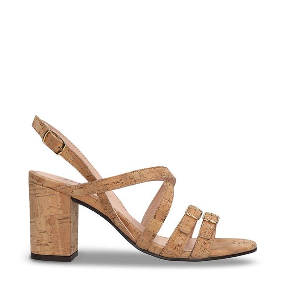 Sandals Maria Cork Brown via Shop Like You Give a Damn