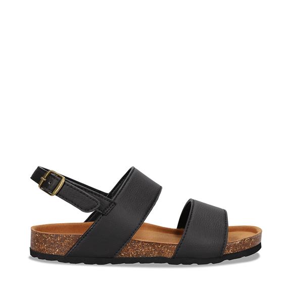 Sandalen Mak Vegan Eco-Leer Zwart via Shop Like You Give a Damn