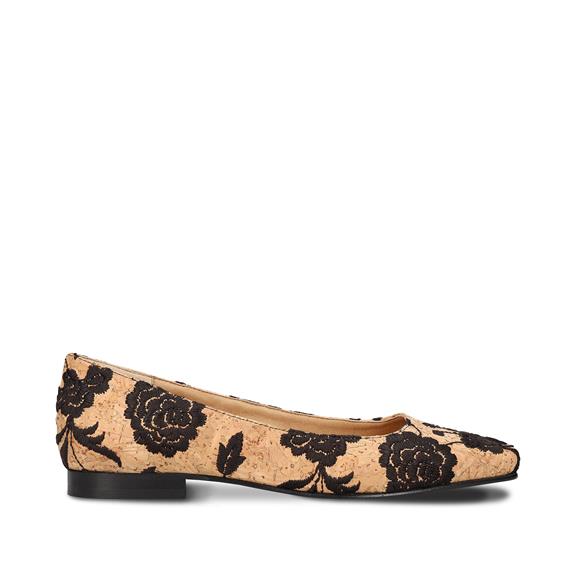 Ballerinas Louise Cork Black/Brown via Shop Like You Give a Damn