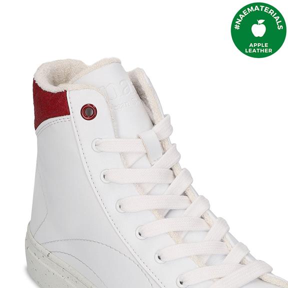 Sneakers London Vegan Eco-Leer Wit/Rood from Shop Like You Give a Damn