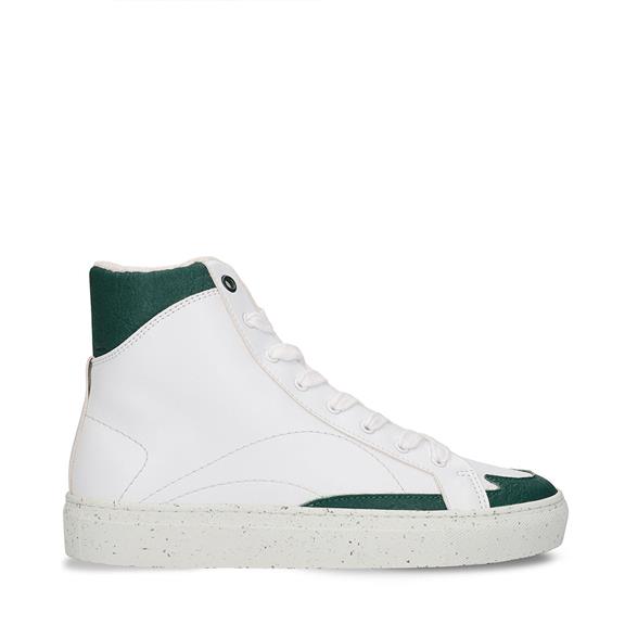 Sneakers London Vegan Eco-Leer Wit/Groen via Shop Like You Give a Damn