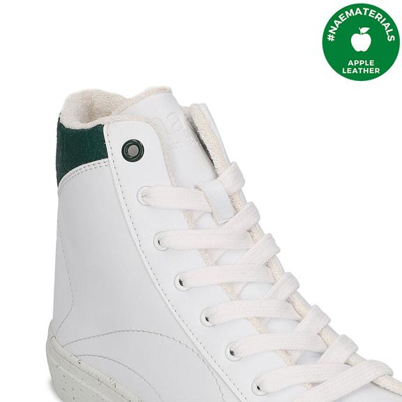 Sneakers London Vegan Eco-Leer Wit/Groen from Shop Like You Give a Damn