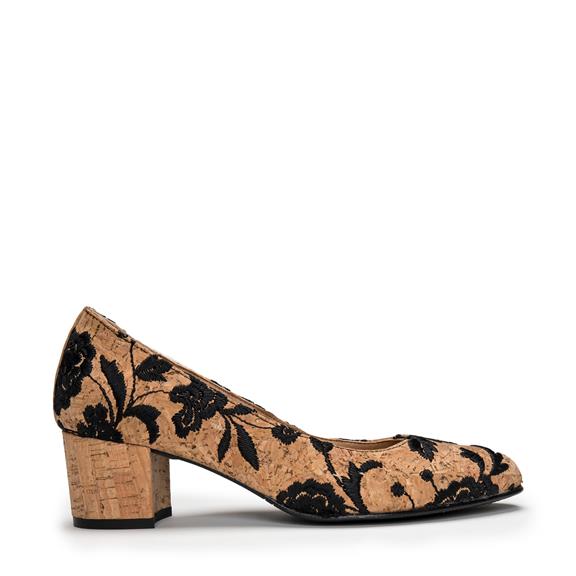 Pumps Lina Kurk Bruin/Zwart via Shop Like You Give a Damn