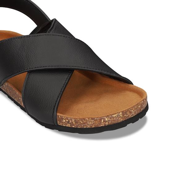 Sandals Lanta Vegan Eco-Leather Black from Shop Like You Give a Damn