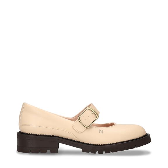 Loafers Emisa Vegan Eco-Leather Beige via Shop Like You Give a Damn