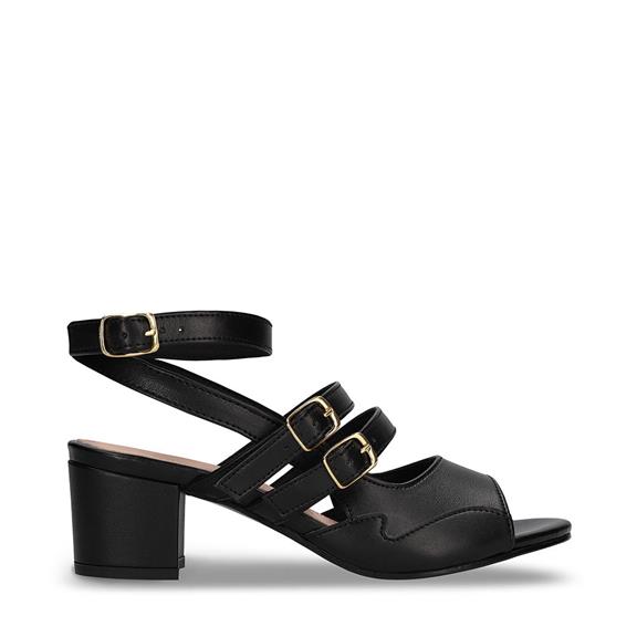 Sandals Devan Vegan Eco-Leather Black via Shop Like You Give a Damn