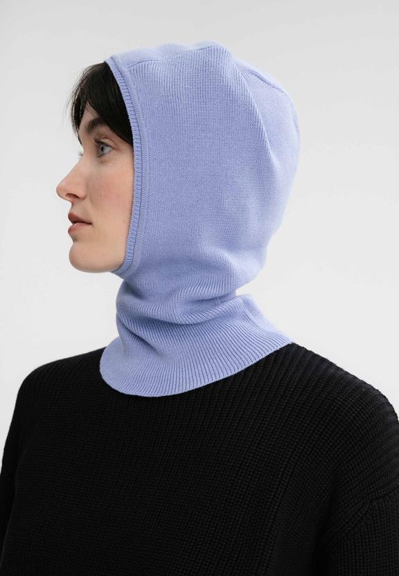 Balaclava Unisex Fine Knit Charvi Purple from Shop Like You Give a Damn