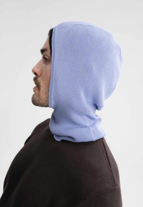 Balaclava Unisex Fine Knit Charvi Purple from Shop Like You Give a Damn