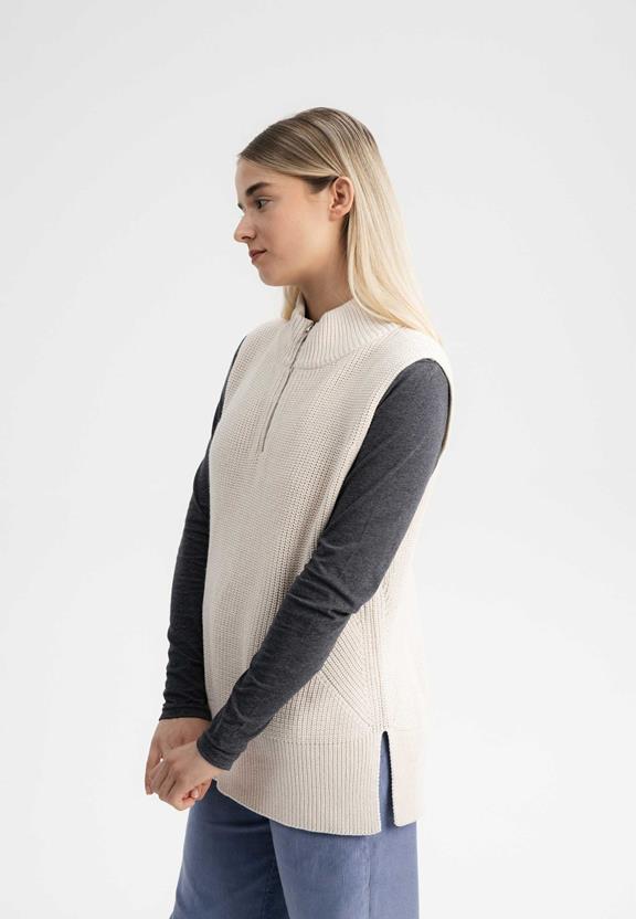 Knit Vest Turtleneck Gamini Cream from Shop Like You Give a Damn