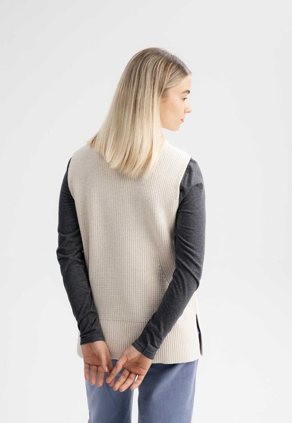 Knit Vest Turtleneck Gamini Cream from Shop Like You Give a Damn