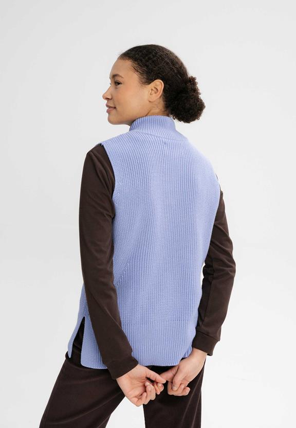 Knit Vest Turtleneck Gamini Purple from Shop Like You Give a Damn