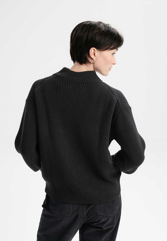 Troyer Rib Knit Kimaya Zwart from Shop Like You Give a Damn