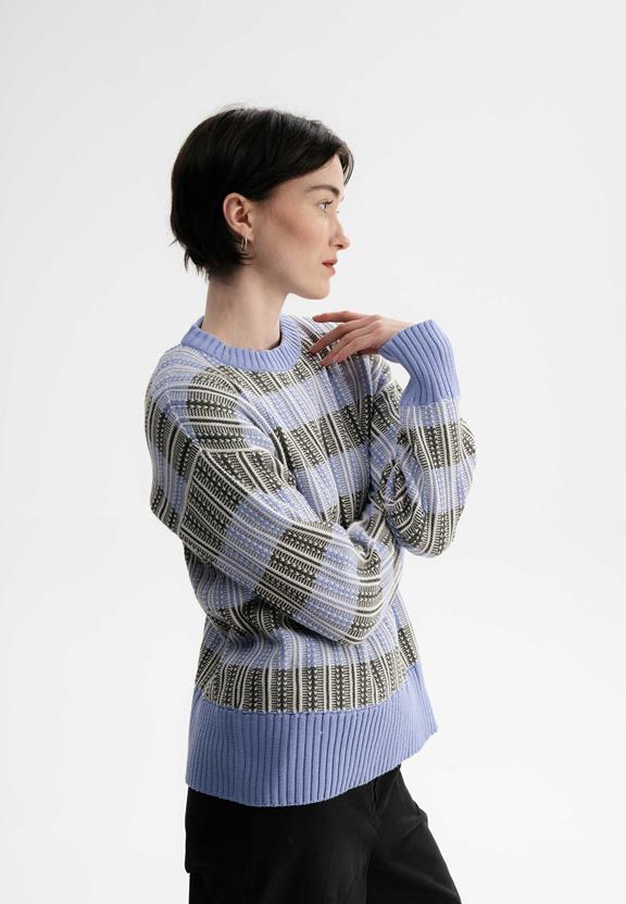 Knit Jumper Ishani Purple / Green from Shop Like You Give a Damn