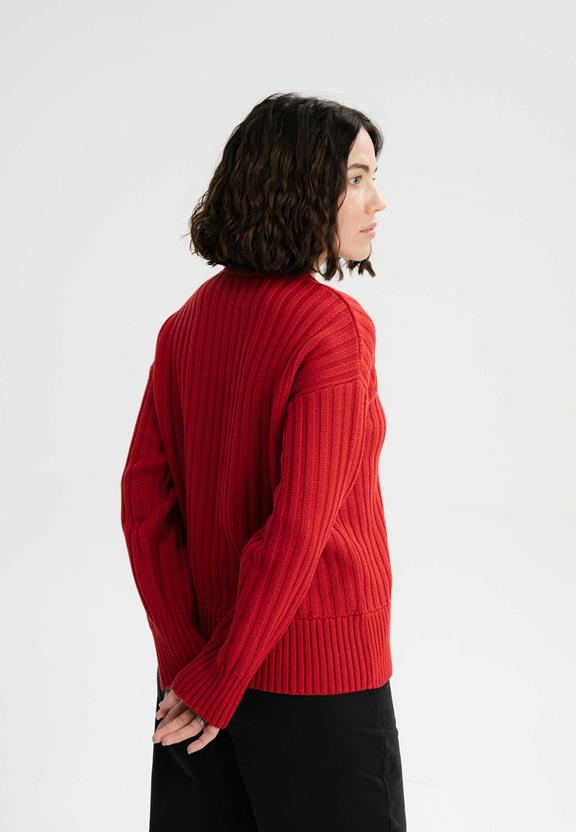 Knit Jumper Ishani Pomegranate from Shop Like You Give a Damn