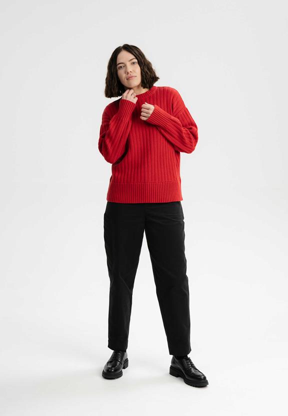 Knit Jumper Ishani Pomegranate from Shop Like You Give a Damn