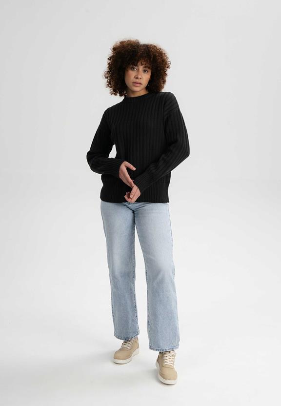 Knit Jumper Ishani Black from Shop Like You Give a Damn