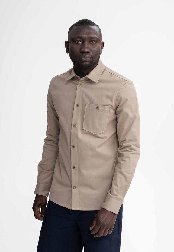 Shirt Twill Ashutosh Beige via Shop Like You Give a Damn