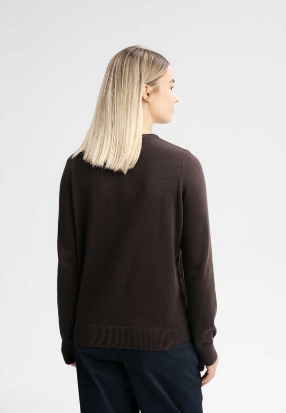 Jumper Fine-Knit Dhana Dark Brown from Shop Like You Give a Damn