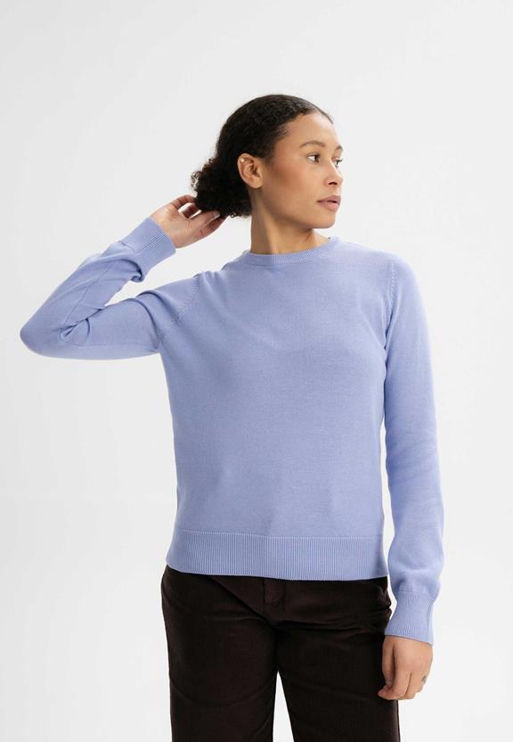 Jumper Fine-Knit Dhana Purple via Shop Like You Give a Damn